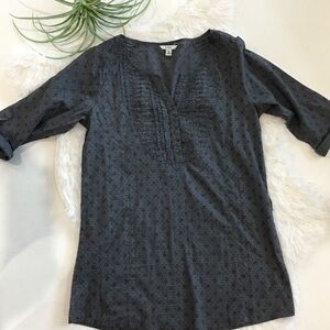 BOSSINI horseshoe gray tunic top size medium